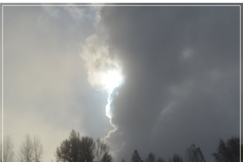 Sun Behind Clouds — Gray, Dramatic, Photograph