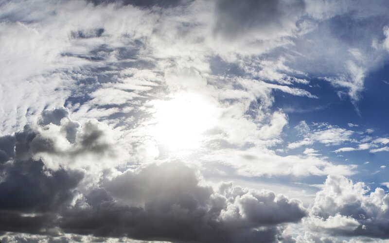 Sun Behind Clouds — Sky