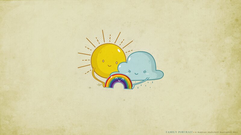 Sun Cloud Rainbow