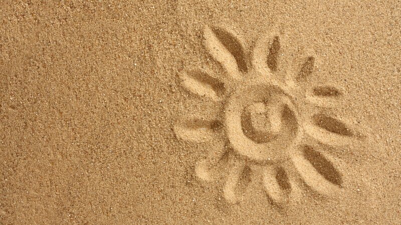 Sun Drawn in Sand — Brown, Calm, Afternoon