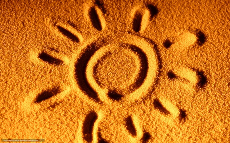 Sun Drawn in Sand — Orange