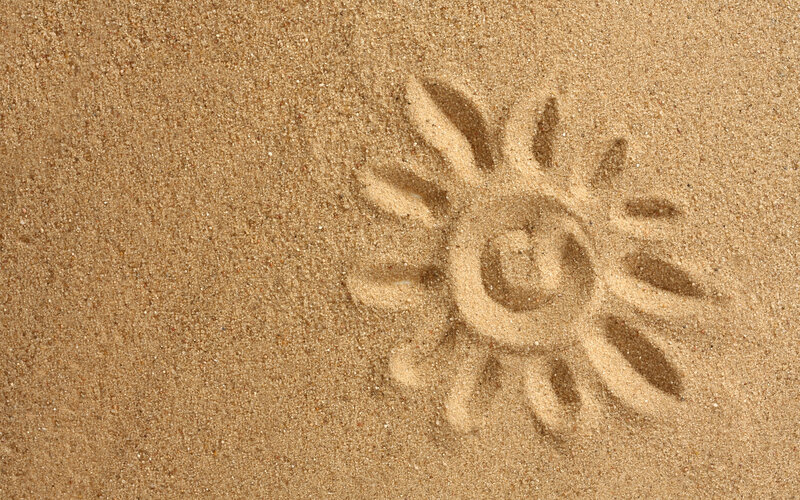 Sun Drawn in Sand