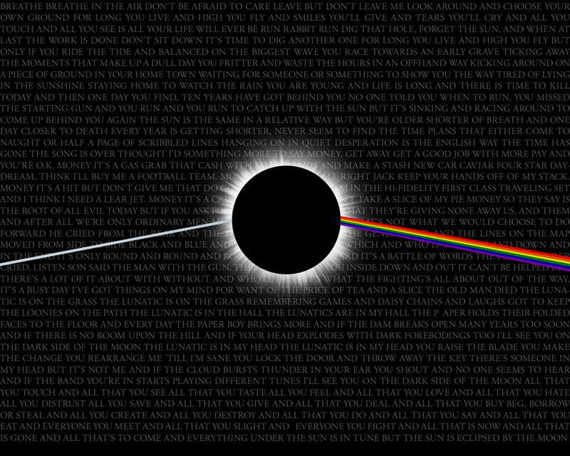Sun eclipse with text
