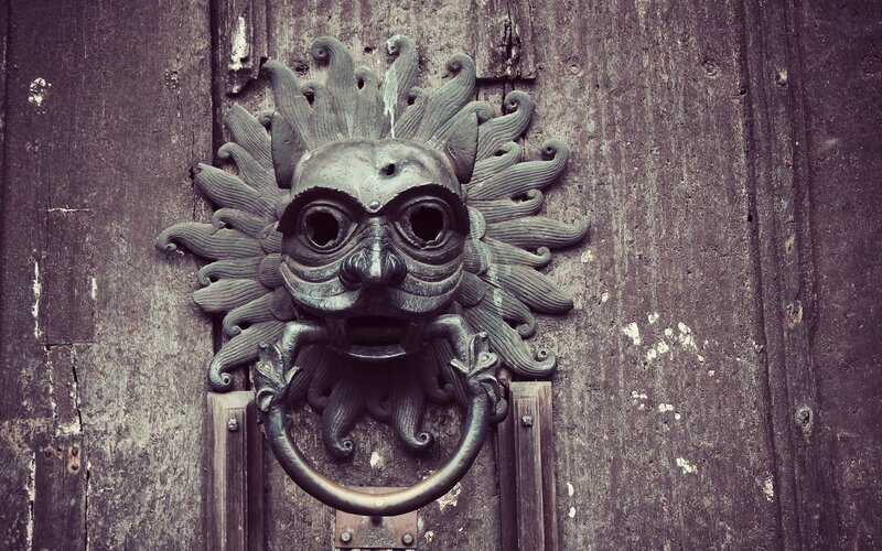 Sun-faced Door Knocker