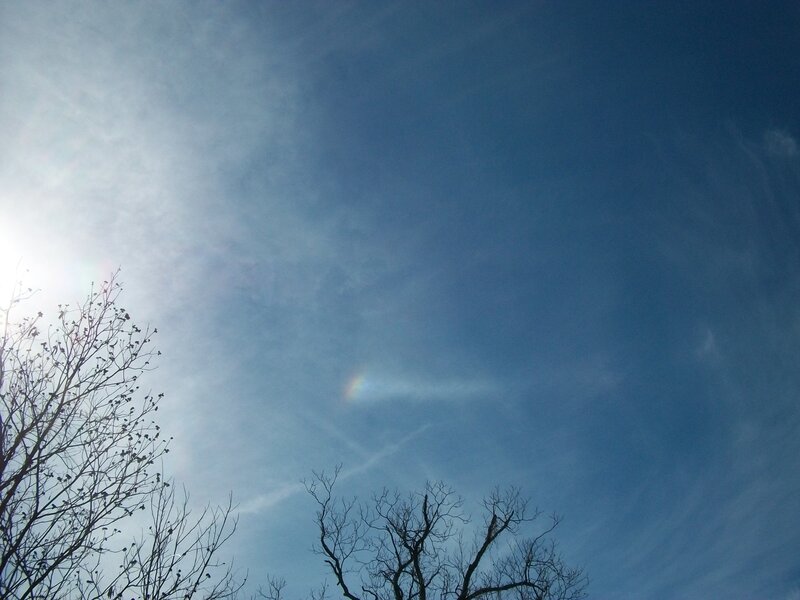 Sun Halo in Blue Sky — Serene