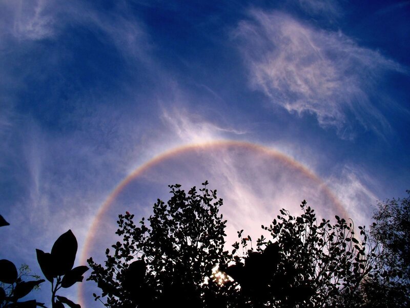 Sun Halo in Sky