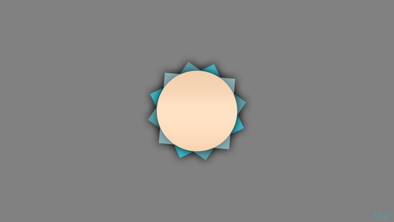 Sun Icon with Rays — Gray