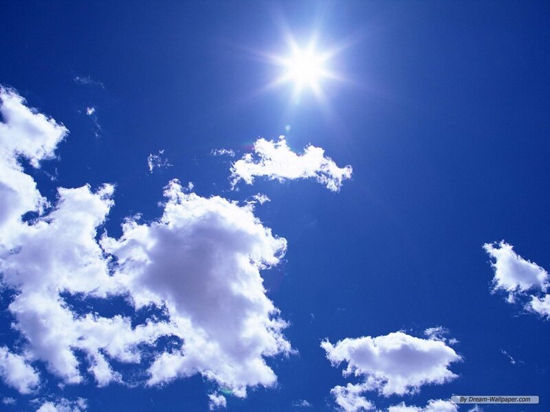 Sun in Blue Sky — Serene, Afternoon