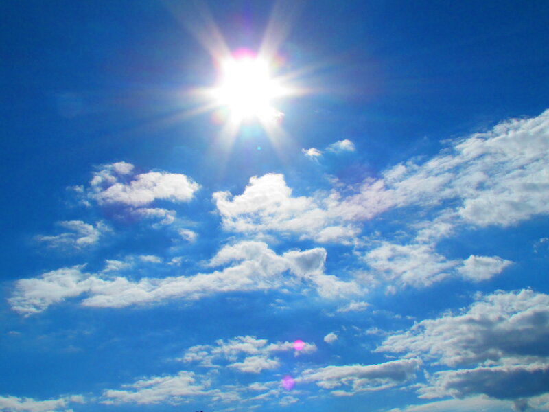 Sun in Blue Sky