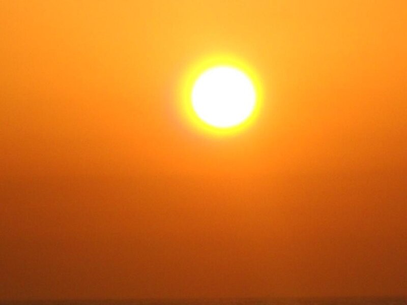 Sun in Orange Sky