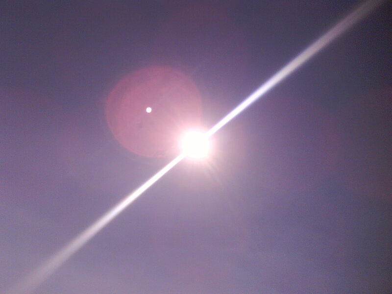 Sun in Purple Sky