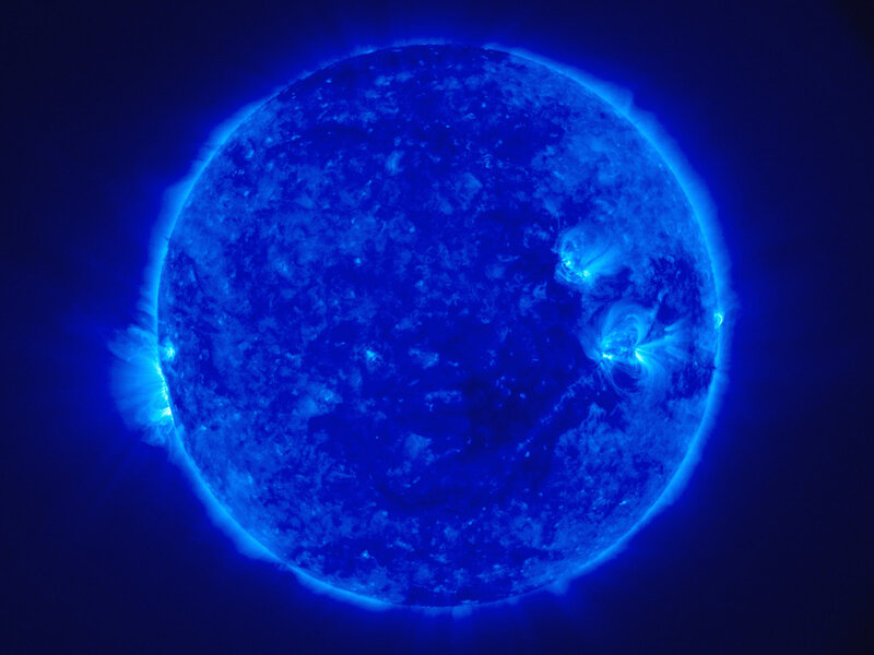 Sun in Ultraviolet — Blue, Dramatic