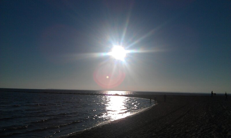 Sun over Beach