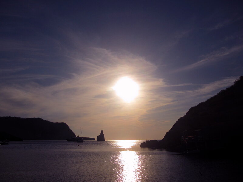 Sun over Coastal Bay