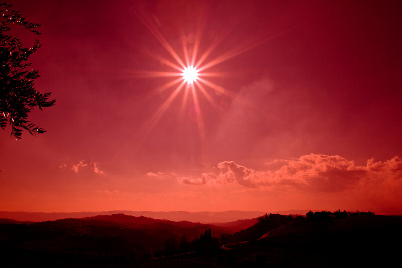 Sun over Hills