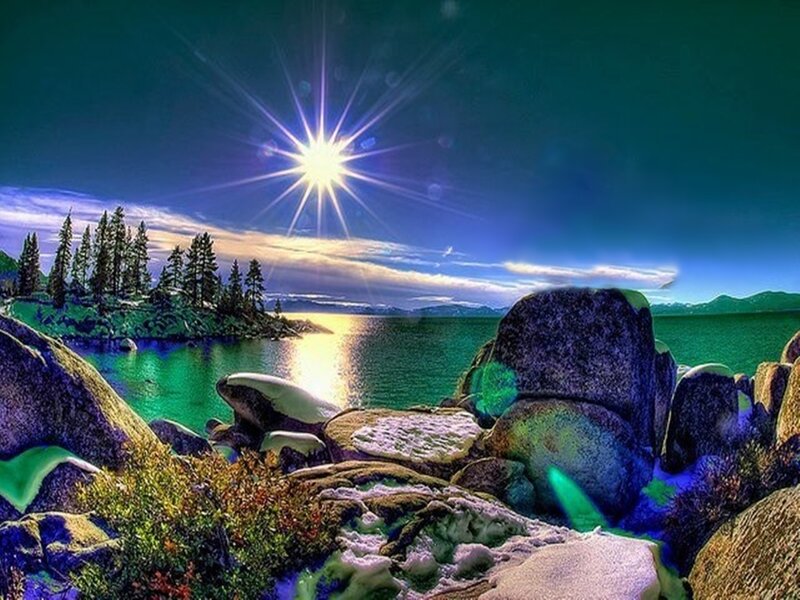 Sun over Lake Shore