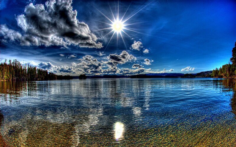 Sun over Lake