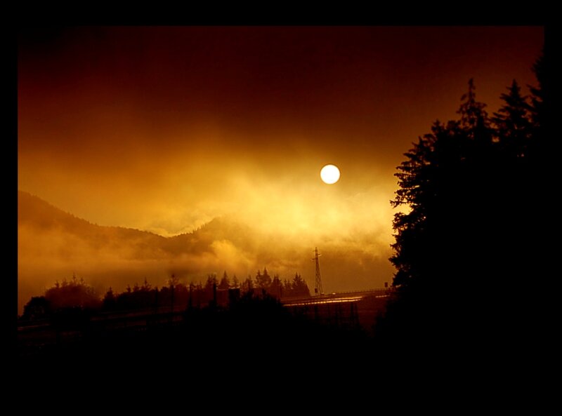 Sun over Misty Mountains