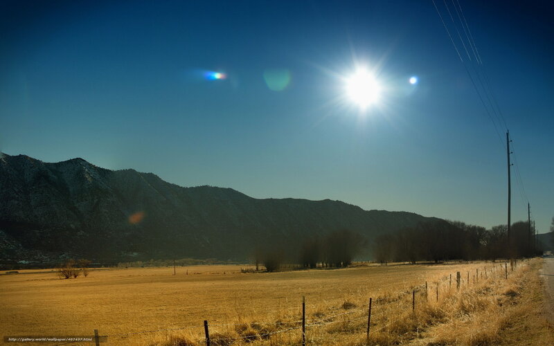 Sun over Mountain Valley