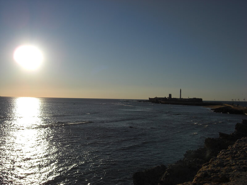 Sun over Ocean at Sunset