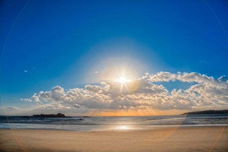 Sun over Ocean Beach