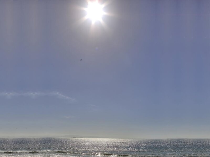 Sun over Ocean — Blue, Serene, Afternoon