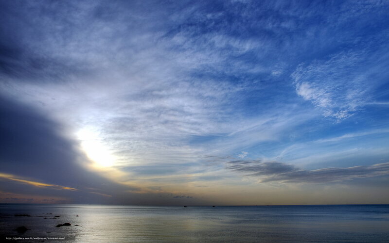 Sun over Ocean Horizon