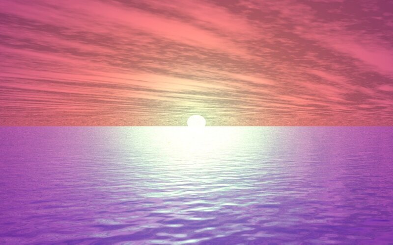 Sun over Ocean — Purple