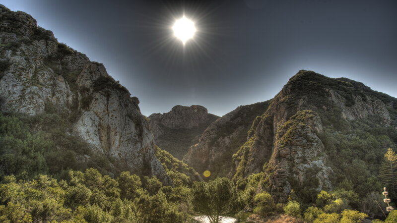Sun over Rocky Canyon