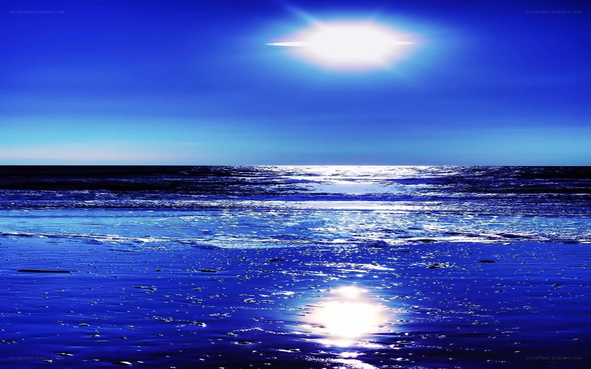 Sun over the ocean