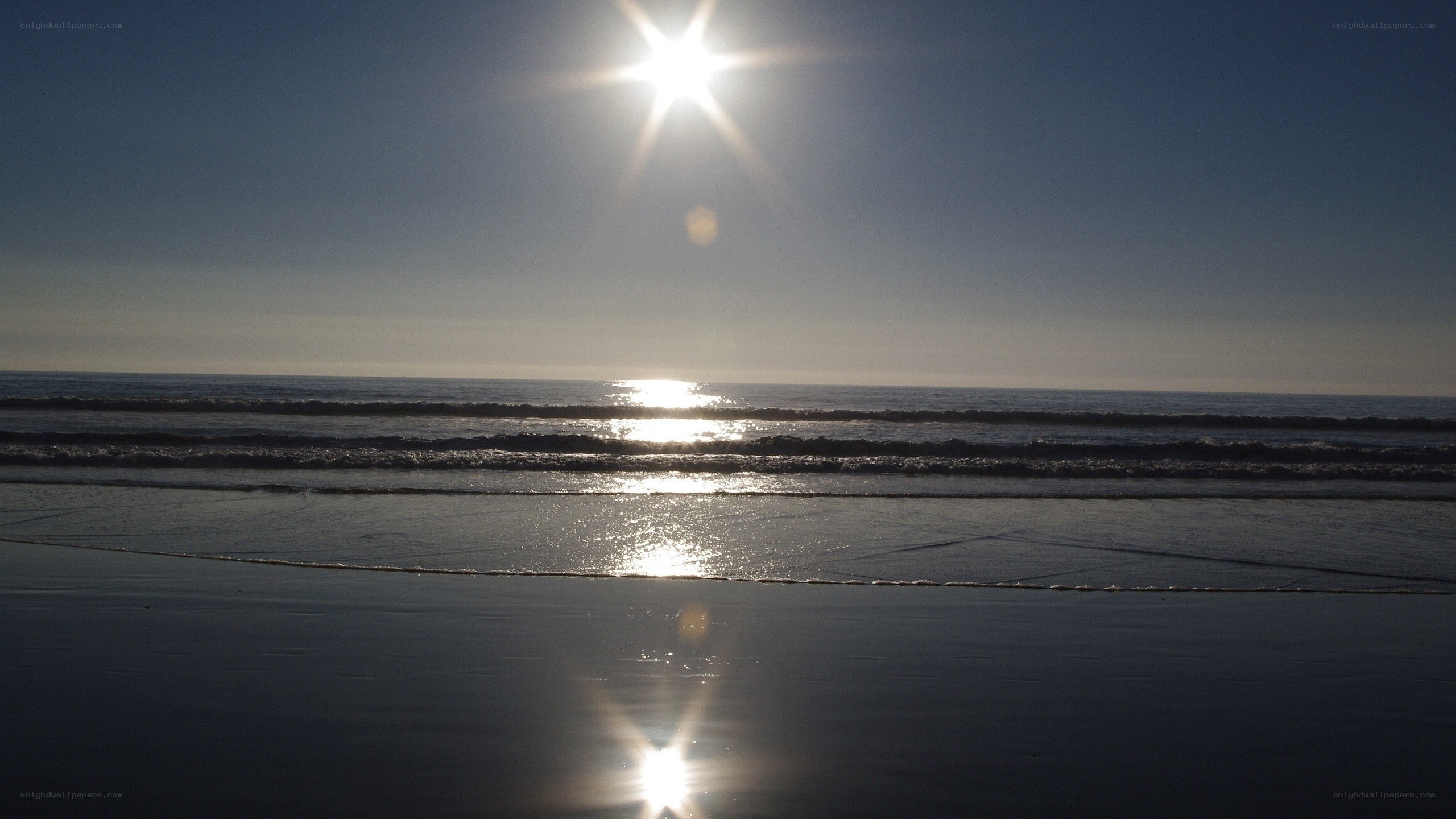 Sun over the ocean at dawn