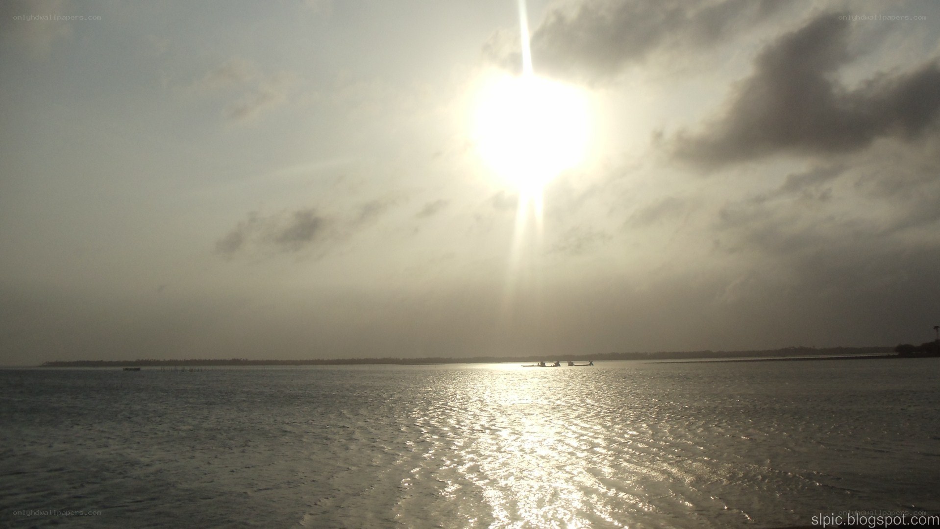 Sun over the water