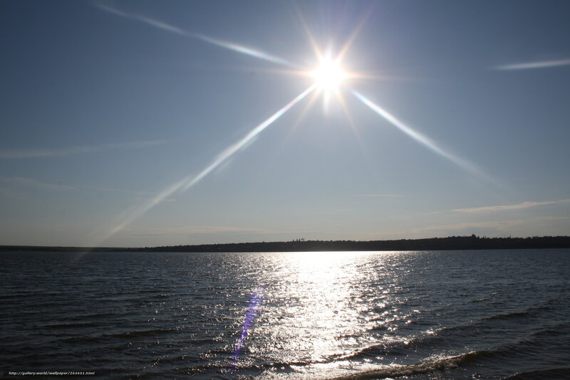 Sun over the water