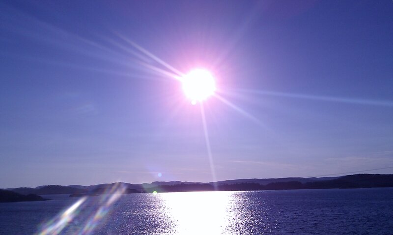 Sun over Water — Blue, Serene, Afternoon