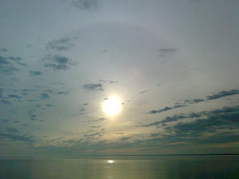 Sun over Water — Gray