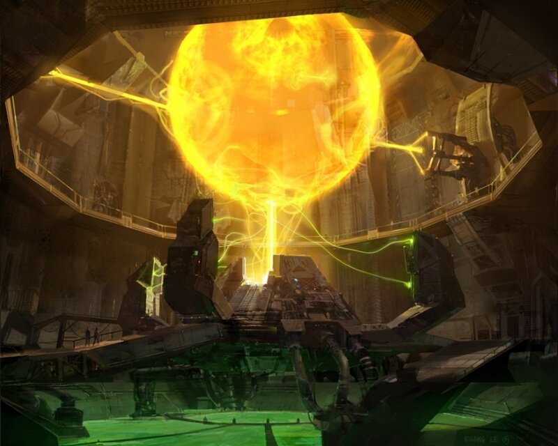 Sun-powered reactor chamber