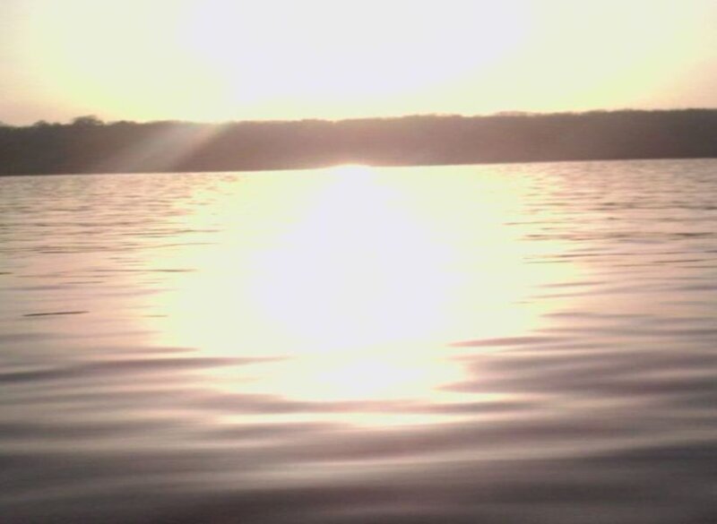 Sun Reflecting on Water — Yellow
