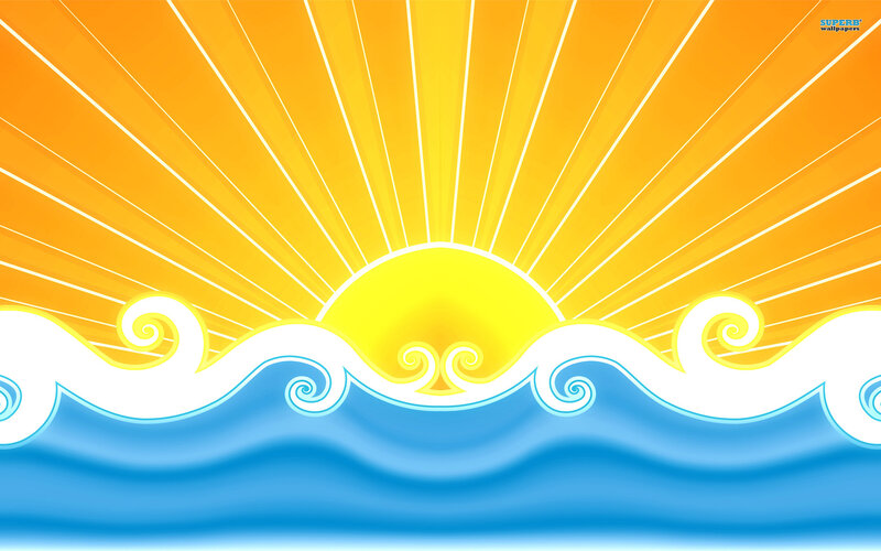 Sun Rising over Ocean