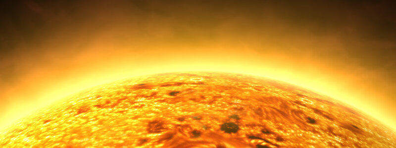 Sun's surface from space