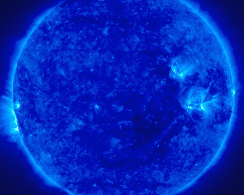 Sun's surface in blue light