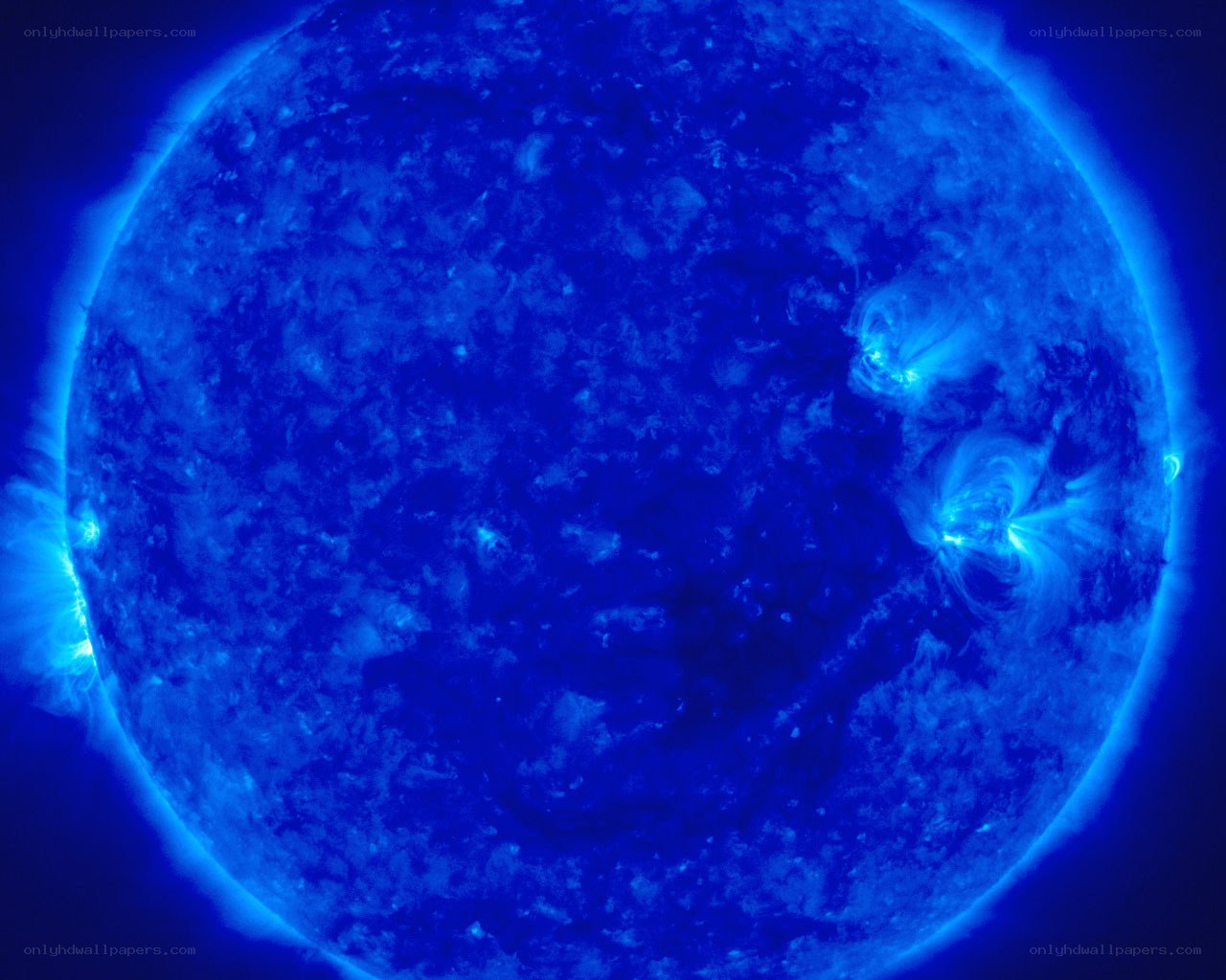 Sun's surface in blue light