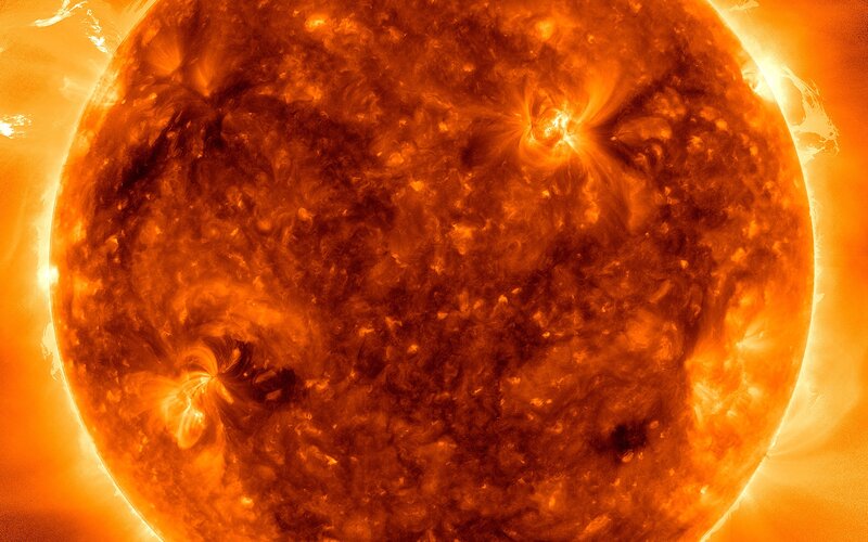 Sun's turbulent surface