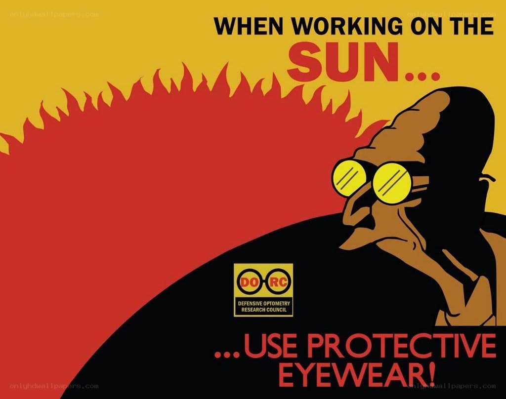 sun safety eyewear poster