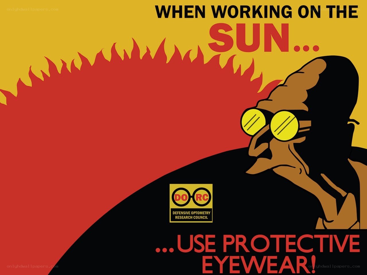 sun safety eyewear poster