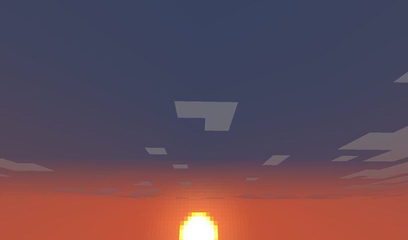 Sun Setting in Sky