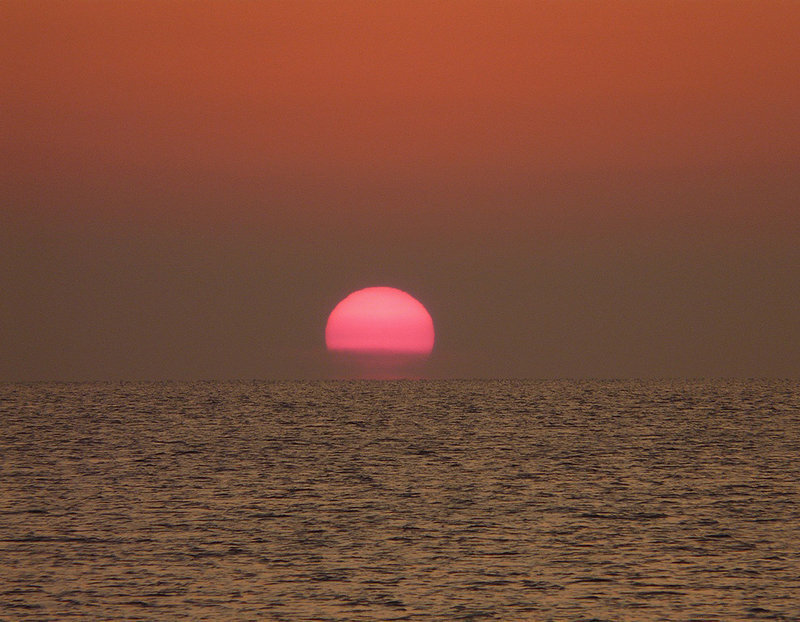 Sun Setting over Ocean
