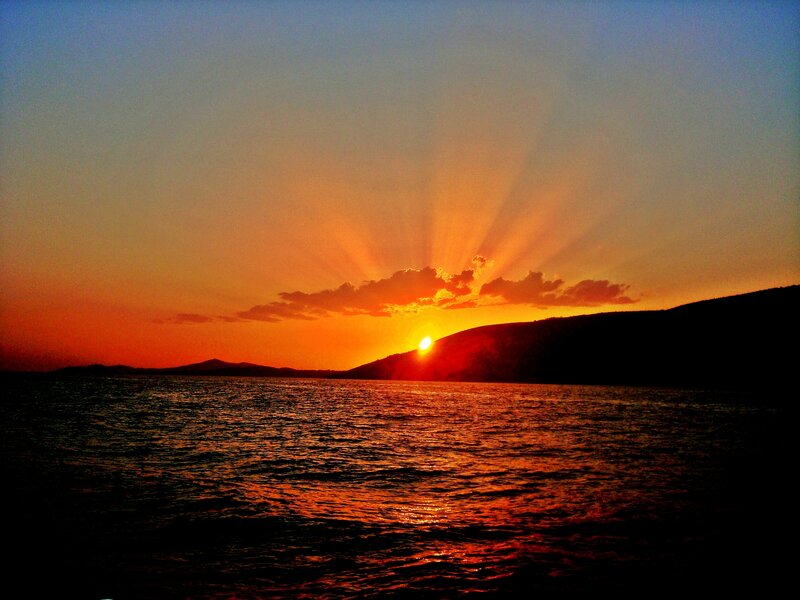 Sun Setting over Water