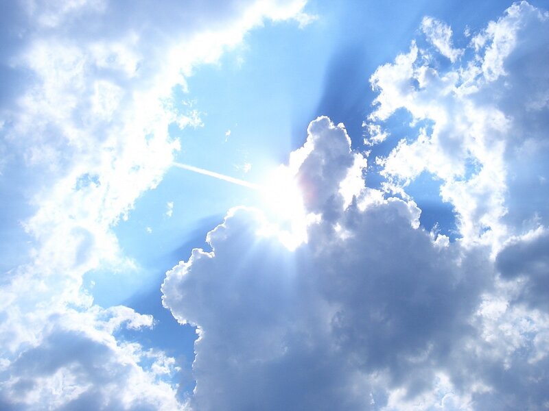 Sun Shining Through Clouds — Dramatic
