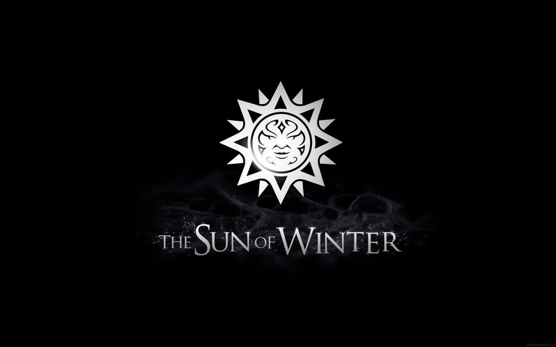 Sun Symbol Logo — Black