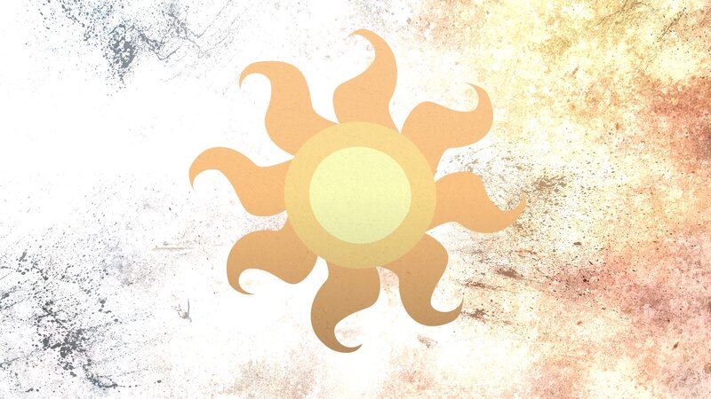 Sun Symbol on Textured Background